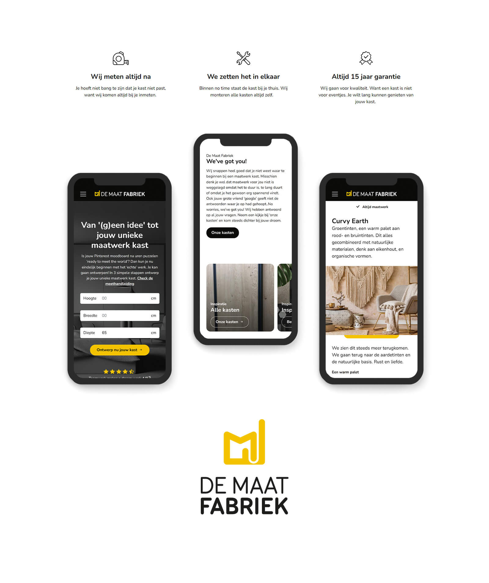 Mobile Homepage - De Maat Fabriek